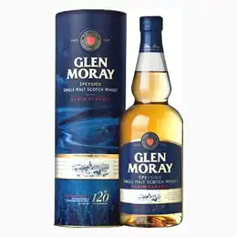 Glen Moray Elgin Classic 120th Anniversary Edition Scotch Whisky Gift Tube 70cl