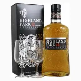 Highland Park 12 with 2 Free Glasses