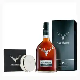 Dalmore 15 Year Old Single Malt & Set Of 2 Coasters