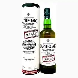 Laphroaig 10 Year Old Cask Strength Batch #004 Single Malt Scotch Whisky, 70cl, 58.3% ABV