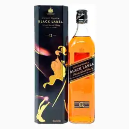 Johnnie Walker 12 Black Label Blended Scotch Whisky, 70cl, 40% ABV
