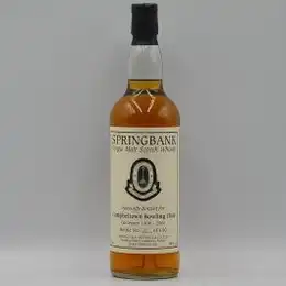 Springbank Whisky Selected For Campbeltown Bowling Club Centenary 1906-2006
