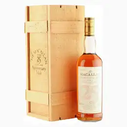 Macallan 1962 25 Year Old Anniversary Malt, UK 1988 Bottling with Box