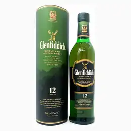 Glenfiddich 12 Year Old Single Malt Scotch Whisky, 70cl, 40% ABV