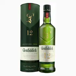 Glenfiddich 12 Year Old Speyside Single Malt Scotch Whisky 70cl