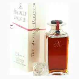 Macallan 1963 25 Year Old, Crystal Decanter with Stopper and Box