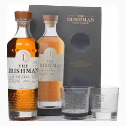 The Irishman The Harvest Gift Set with 2x Glasses Whiskey 70cl