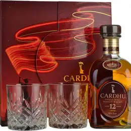 Cardhu 12 Year Old Single Malt Whisky 70cl with 2 Glasses Gift Pack