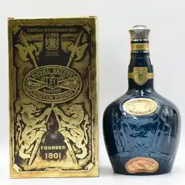 Chivas Royal Salute 21 Year Old Scotch Sapphire Flagon 1980s 75cl