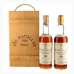 Macallan 1980s 10 Year Old Sherry Cask Giovinetti 75cl x 2 Bottles