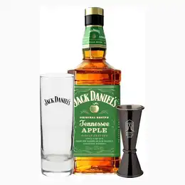 Jack Daniels Apple Whiskey Glass and Jigger Gift Set Next Day Delivery
