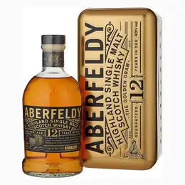 Aberfeldy 12 Year Old Gold Bar Gift Tin Whisky, 70 cl