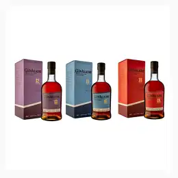 GlenAllachie Single Malt Scotch Whisky Trio 12, 15 & 18 Year Old