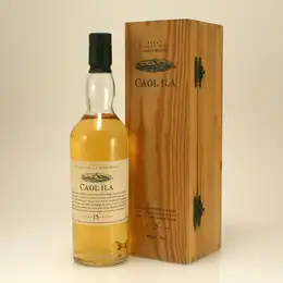 Caol Ila 15 year old Flora and Fauna Islay Single Malt Scotch Whisky in a wooden presentation box 43% 70cl