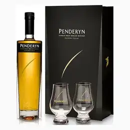 Penderyn Madeira Finish Single Malt & Glasses Gift Set 70cl
