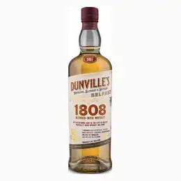 Dunvilles 1808 Blended Irish Whiskey 40% abv 70cl
