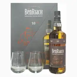 Benriach 10 Year Old Gift Set Speyside Single Malt Scotch Whisky 70cl