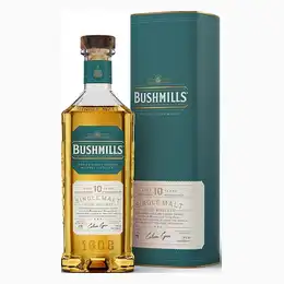 Bushmills 10 Year Old Irish Malt Whiskey - 40% 70cl
