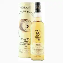Banff 1980 20 Year Old, Signatory Vintage 2000 Bottling with Tin