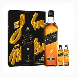Johnnie Walker Black Label Gift Pack 70cl + 2x5cl