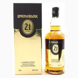 Springbank 21 Year Old Campbeltown Single Malt Scotch Whisky  70cl
