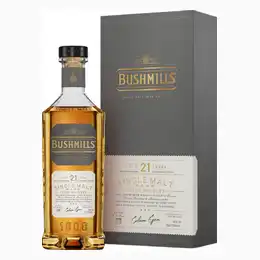 Bushmills 21 Year Old Single Malt Irish Whiskey 70cl