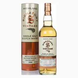 Mannochmore 12 Year Old 2008  - Signatory Whisky 70cl