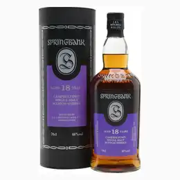SPRINGBANK 18 Year Old Campbeltown Single Malt Scotch Whisky 70cl 46%