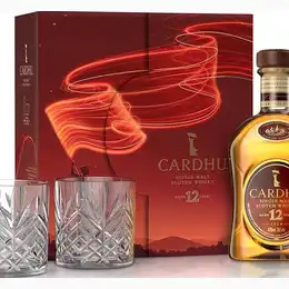 Cardhu 12 Year Old Speyside Single Malt Scotch Whisky Twin Glass Gift Pack