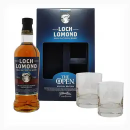 Loch Lomond Open Special Edition Gift Pack & 2 Glasses 2022 Limited Edition Scotland Single Malt Scotch Whisky 70cl