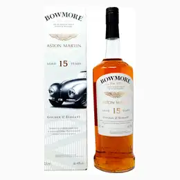 Bowmore 15 Year Old Golden and Elegant Aston Martin Edition 2 Single Malt Scotch Whisky, 1L, 43% ABV