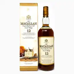 Macallan 12 Year Old Sherry Wood Single Malt Scotch Whisky, 1L, 40% ABV