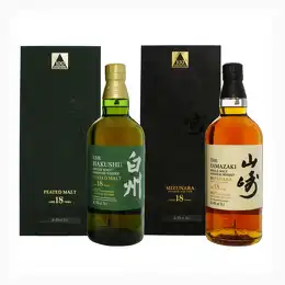 Yamazaki 18 Year Old Mizunara & Hakushu 18 Year Old Peated