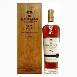 MACALLAN 25 Year Old Sherry Oak Cask Speyside Single Malt Scotch Whisky 70cl 43% 