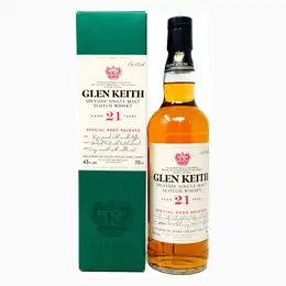 Glen Keith 21 Year Old Special Aged Release Single Malt Scotch Whisky, 70cl, 43% ABV