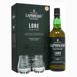 Laphroaig Lore Whisky 70cl Gift Pack