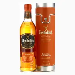 Glenfiddich 14 Year Old Rich Oak Leatherette Tube 70cl