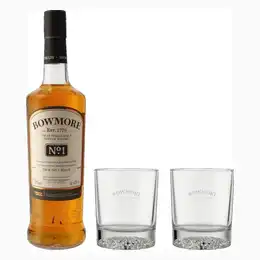 Bowmore No. 1 2 Glasses 0.7L 