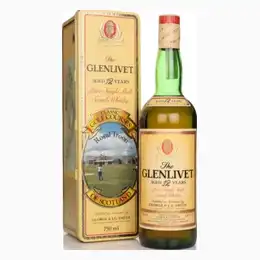 The Glenlivet 12 Year Old - Classic Golf Courses of Scotland  - 1980s Whisky 75cl