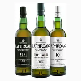 Laphroaig Whisky Trio, 3 x 70 cl