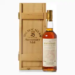 Macallan 1968 25 Year Old Anniversary Malt Bottled 1994 With Original Wood Box