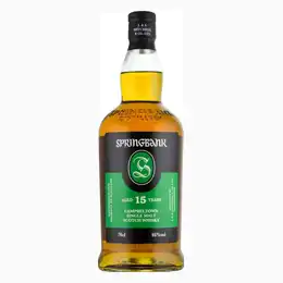 SPRINGBANK 15 Year Old Campbeltown Single Malt Scotch Whisky 70cl 46% - ONE BOTTLE PER HOUSEHOLD