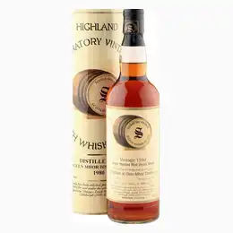 Glen Mhor 1980 20 Year Old, Signatory Vintage 2001 Bottling with Tin