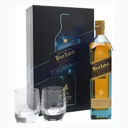 Johnnie Walker Blue Label Whisky Tumbler Gift Set, 70 cl