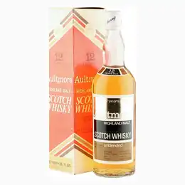 Aultmore 12 Year Old, John & Robert Harvey Unblended Seventies Bottling with Box