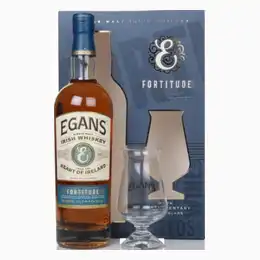 Egans Fortitude Gift Set with Glass Whiskey 70cl