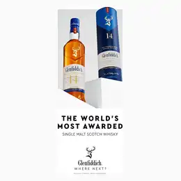 Glenfiddich 14 Year Old Bourbon Barrel Reserve Single Malt Scotch Whisky 70cl