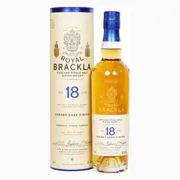 ROYAL BRACKLA 18 Year Old Palo Cortado Finish Highland Single Malt Scotch Whisky 70cl 46%