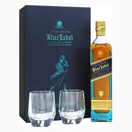 Johnnie Walker Blue Elite Gift Set with Two Glasses Whisky, 75 cl