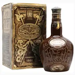 Royal Salute 21 Year Old Bot.1970s Brown Spode Decanter